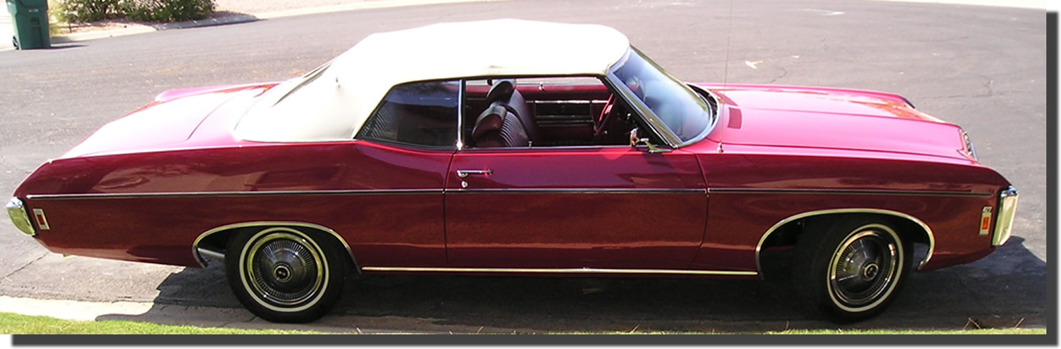 Today we are showcasing a beautiful 1969 Chevy Impala convertible