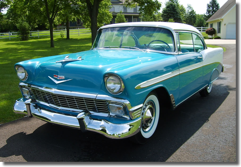 We will begin this week with sharing this fabulous 1956 Chevy Bel Air the