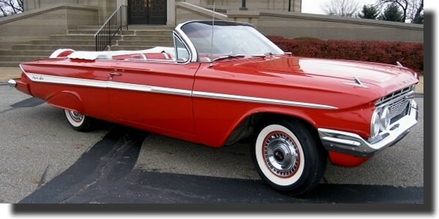 Today we will be featuring this cool 1961 Chevy Impala with OE Impala Wheel