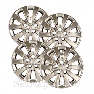 16 inch Chrome REPLICA hubcaps, No logo, #53089AMC-SET