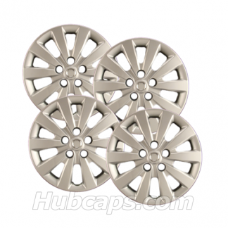 16 inch Painted Silver REPLICA hubcaps, No logo, #53089AMS-SET