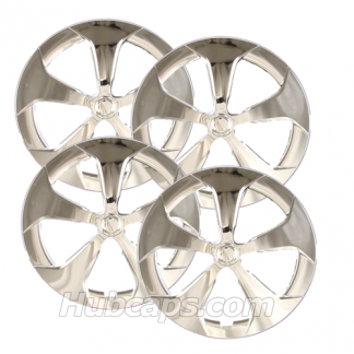 15 inch Chrome REPLICA hubcaps, No logo, #61167AMC-SET