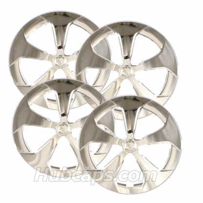 15 inch Chrome REPLICA hubcaps, No logo, #61167AMC-SET