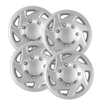 16 inch Painted Silver REPLICA hubcaps, No logo, #7030AMS-4, B06XS4WDNM