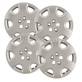 2003-2010 Chrysler PT Cruiser hubcaps, 15 inch, Painted Silver, #8012-SET