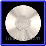CADC14B - Cadillac Center Cap, Brushed Aluminum with Painted Silver Logo