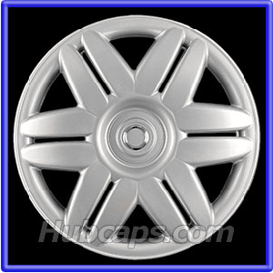 15 inch Painted Silver REPLICA hubcap, No logo, #61104AMS