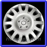 16 inch Painted Silver REPLICA hubcap, No logo, #61116AMS