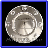 DODC13AM - REPLICA Rear Center Cap, Chrome, No Logo