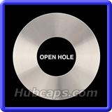 FRDC77 - Ford Center Cap, Brushed Aluminum, Open Hole
