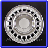 16 inch Chrome with Silver Pockets REPLICA hubcap, No logo, #7014AMC