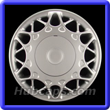15 inch Painted Silver REPLICA hubcap, No logo, #1153AMS