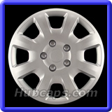 16 inch Painted Silver REPLICA hubcap, No logo, #57577AMS