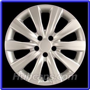 16 inch Painted Silver REPLICA hubcap, No logo, #61159ams