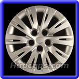 16 inch Painted Silver REPLICA hubcap, No logo, #61163AMS
