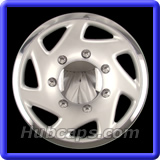 15 inch Painted Silver with Chrome REPLICA hubcap, No logo, #923AMS-15