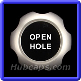 NISC40C - Nissan Center Cap, Painted Silver, Open Hole