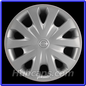 2012-2019 Nissan Versa hubcap, 15 inch, Painted Silver, #53087