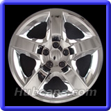 17 inch Chrome REPLICA hubcap, No logo, #3277AMC