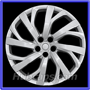 16 inch Painted Silver REPLICA hubcap, No logo, #61181AMS