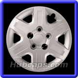 16 inch Painted Silver REPLICA hubcap, No logo, BOLT ON, #8033AMS