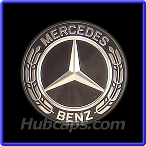 MBC19 - Mercedes Center Cap, Black w/ chrome