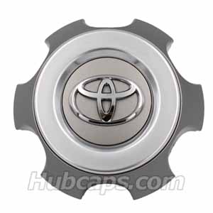 TOYC218A – Toyota Center Cap, Charcoal w/ brushed aluminum