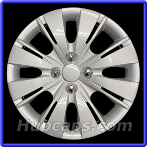 15 inch Painted Silver REPLICA hubcap, No logo, #61164AMS