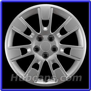 16 inch Painted Silver REPLICA hubcap, No logo, #61173AMS