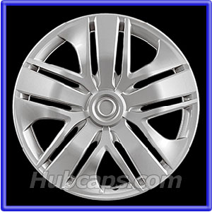 15 inch Painted Silver REPLICA hubcap, No logo, #55100AMS