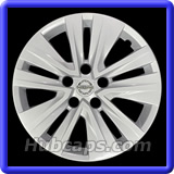 2020-2024 Nissan Sentra hubcap, 16 inch, Painted Silver w/ CHROME logo, #53102A
