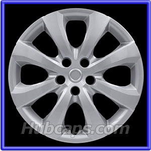 16 inch Painted Silver REPLICA hubcap, No logo, #61191AMS